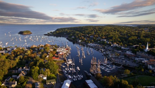 Camden Maine from the Air